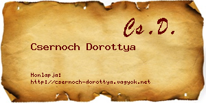 Csernoch Dorottya névjegykártya